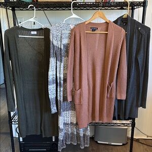 Four Fall Cardigans for fifteen🍁🍂🍁🍂